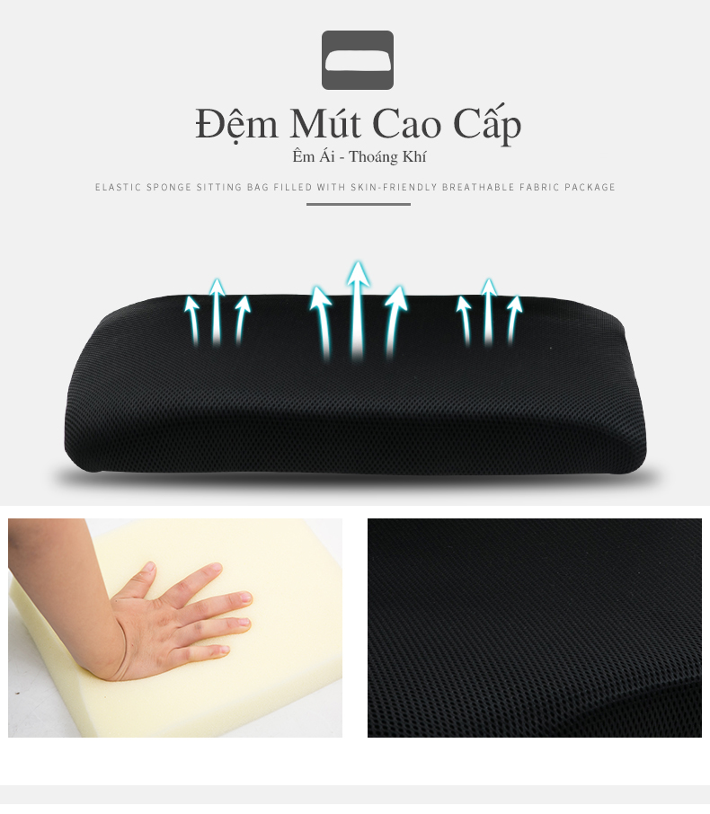 ghe-xoay-tay-gap206 Ghế Chân Quỳ Nhún Lưng Cao - QLC04