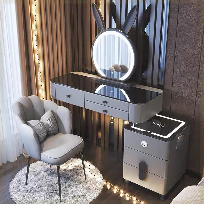 Bàn Trang Điểm Gương Led Tai Thỏ- BP06MT