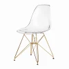 Ghế Eames Nhựa Trong Chân Vàng- CF03CMT