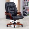 Ghế Giám Đốc Lưng Ghế Bọc Da Tay Gỗ Sơn Pu- TP09MT