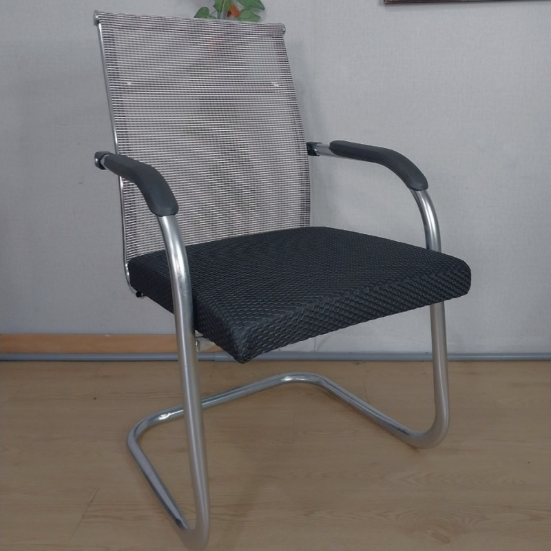 Ghế Phòng Họp Chân Quỳ Nhún Lưng Xám Trung - GQ28