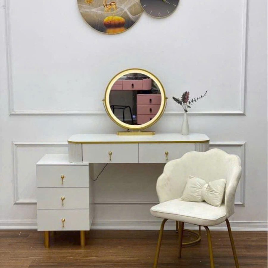 Bàn Trang Điểm Hiện Đại Có Gương Led- BP02MT