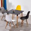 Bàn Vuông MDF Chân Gỗ Beech - BV01MT