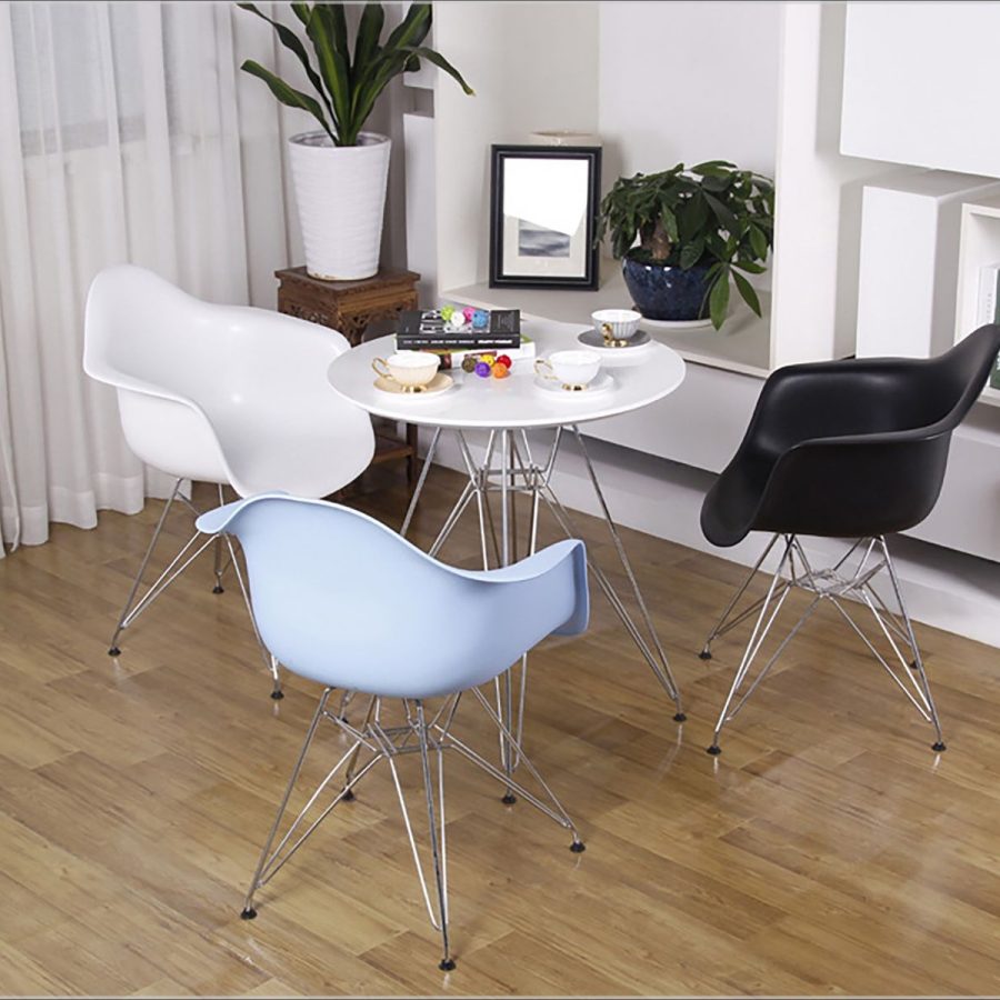 Ghế Nhựa Thuyền Chân Sắt Mạ Chrome -  CF14AMT